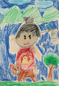 金太郎絵画展応募作品1年生
