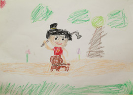 金太郎絵画展応募作品1年生