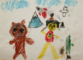 金太郎絵画展応募作品1年生