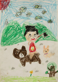 金太郎絵画展応募作品1年生