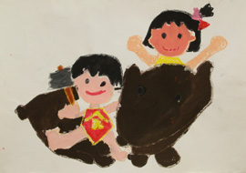 金太郎絵画展応募作品3年生