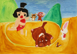 金太郎絵画展応募作品3年生
