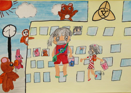 金太郎絵画展応募作品4年生