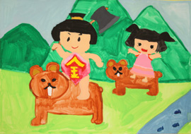 金太郎絵画展応募作品4年生